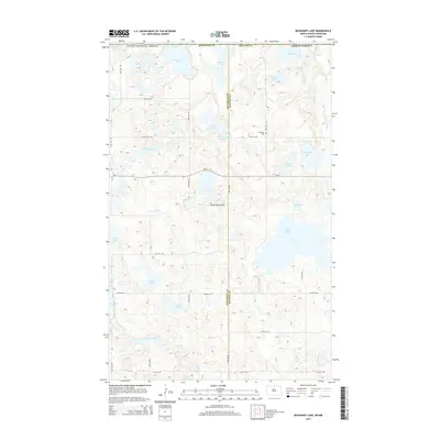 2014 Map of Boundary Lake, 2014 Print