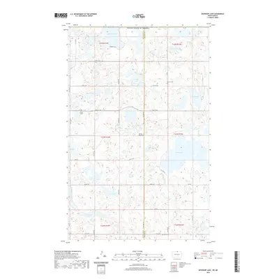 2020 Map of Boundary Lake, 2020 Print