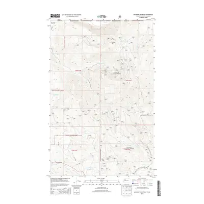 2014 Map of Boundary Mountain, 2014 Print