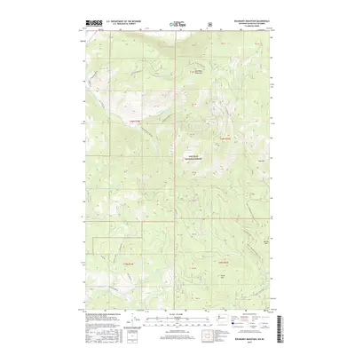 2017 Map of Boundary Mountain, 2017 Print