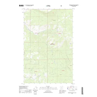 2020 Map of Boundary Mountain, 2020 Print