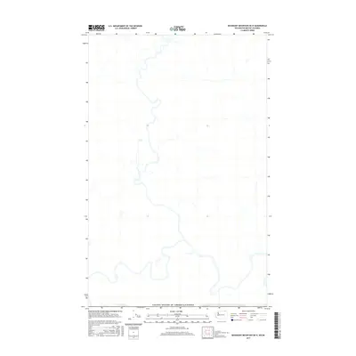 2017 Map of Boundary Mountain OE N, 2017 Print