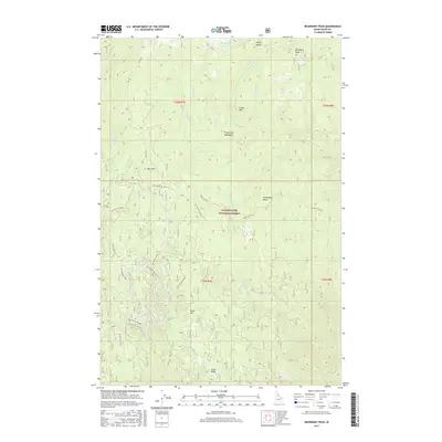 2017 Map of Boundary Peak, 2017 Print