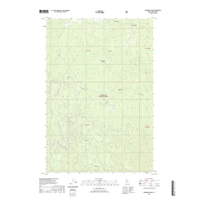 2020 Map of Boundary Peak, 2020 Print