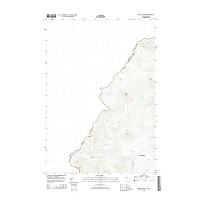 2014 Map of Boundary Pond, 2014 Print