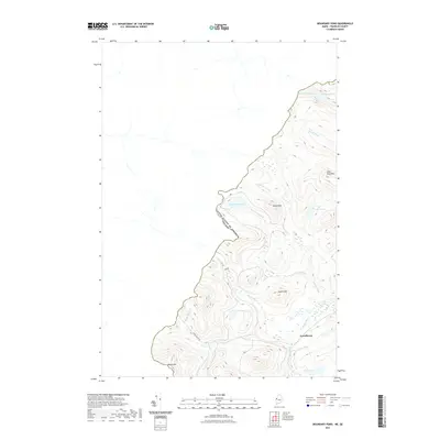 2021 Map of Boundary Pond, 2021 Print