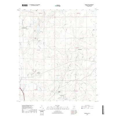 2018 Map of Bounds Lake, 2018 Print