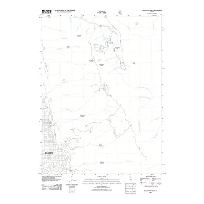 2011 Map of Bountiful Peak, 2011 Print