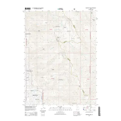 2014 Map of Bountiful Peak, 2014 Print