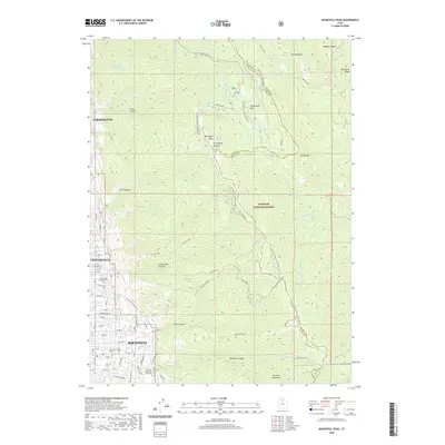 2020 Map of Bountiful Peak, 2020 Print