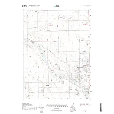 2018 Map of Bourbonnais, 2018 Print