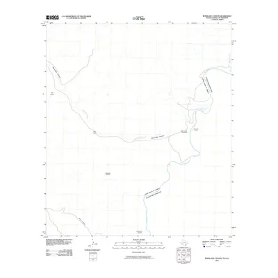 2010 Map of Bourland Canyon, 2010 Print