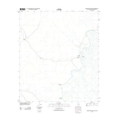 2013 Map of Bourland Canyon, 2013 Print