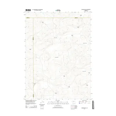 2014 Map of Bourquim Hill, 2014 Print