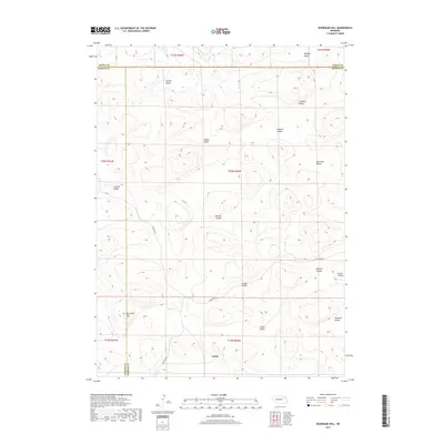 2017 Map of Bourquim Hill, 2017 Print