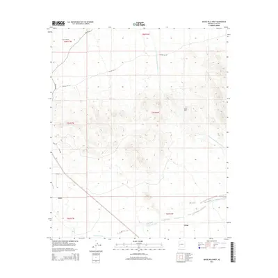 2014 Map of Bouse Hills West, 2014 Print