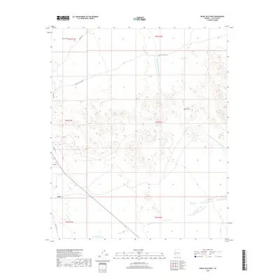 2018 Map of Bouse Hills West, 2018 Print