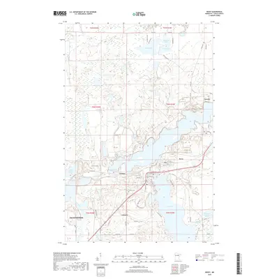 2019 Map of Bovey, 2019 Print