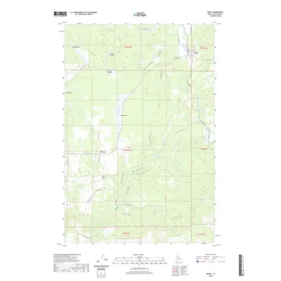 2020 Map of Bovill, 2020 Print
