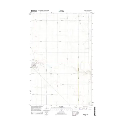 2014 Map of Bowbells, 2014 Print