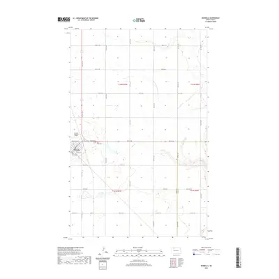 2020 Map of Bowbells, 2020 Print