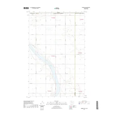 2017 Map of Bowbells NE, 2017 Print