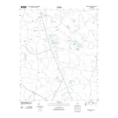 2011 Map of Bowdens Pond, 2011 Print