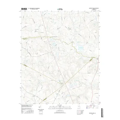 2017 Map of Bowdens Pond, 2017 Print