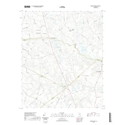 2020 Map of Bowdens Pond, 2020 Print