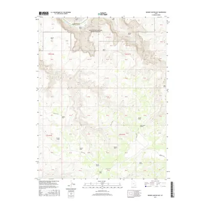 2017 Map of Bowdie Canyon East, 2017 Print