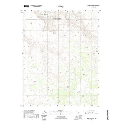 2020 Map of Bowdie Canyon East, 2020 Print
