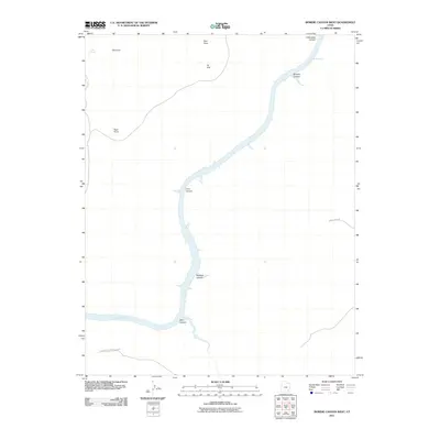 2011 Map of Bowdie Canyon West, 2011 Print