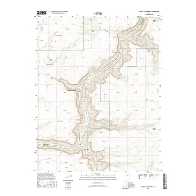2017 Map of Bowdie Canyon West, 2017 Print