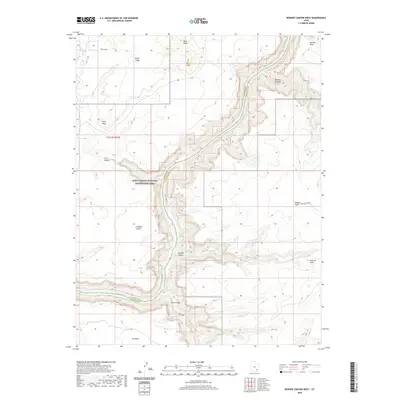 2020 Map of Bowdie Canyon West, 2020 Print