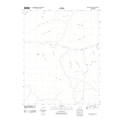 2010 Map of Bowdish Canyon, 2010 Print