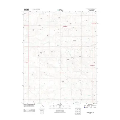 2013 Map of Bowdish Canyon, 2013 Print