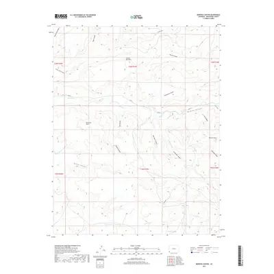 2019 Map of Bowdish Canyon, 2019 Print