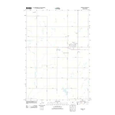 2012 Map of Bowdle, 2012 Print