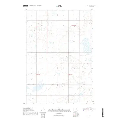 2017 Map of Bowdle SE, 2017 Print