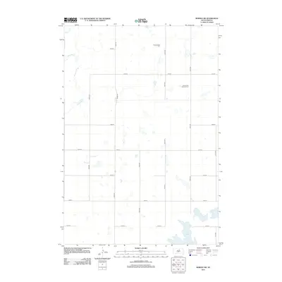 2012 Map of Bowdle SW, 2012 Print