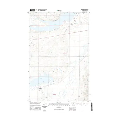 2017 Map of Bowdoin, 2017 Print