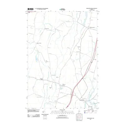 2011 Map of Bowdoinham, 2011 Print
