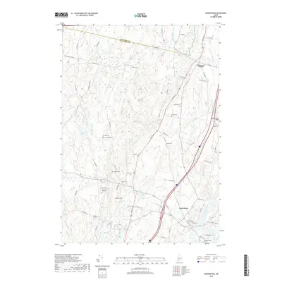 2018 Map of Bowdoinham, 2018 Print