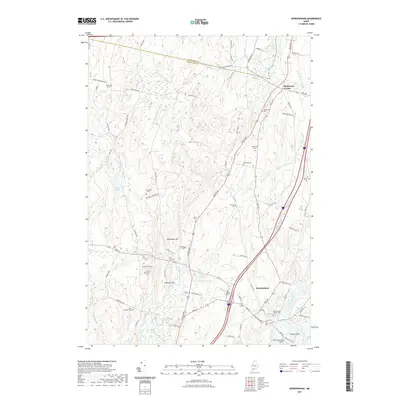 2021 Map of Bowdoinham, 2021 Print
