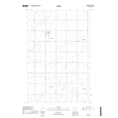 2018 Map of Bowdon, 2018 Print