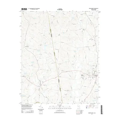 2014 Map of Bowdon West, 2014 Print