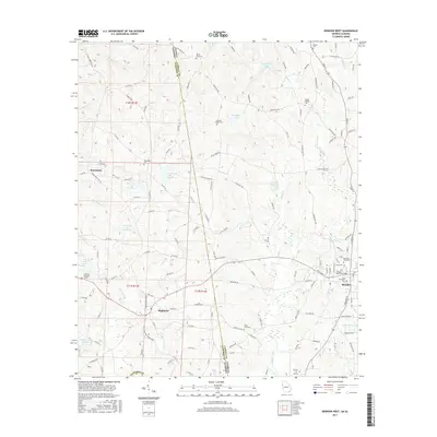 2017 Map of Bowdon West, 2017 Print