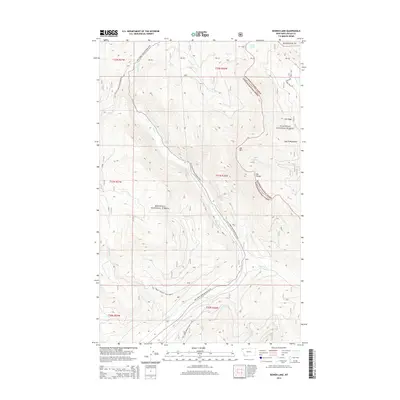 2014 Map of Bowen Lake, 2014 Print