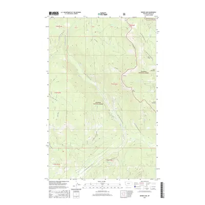2017 Map of Bowen Lake, 2017 Print