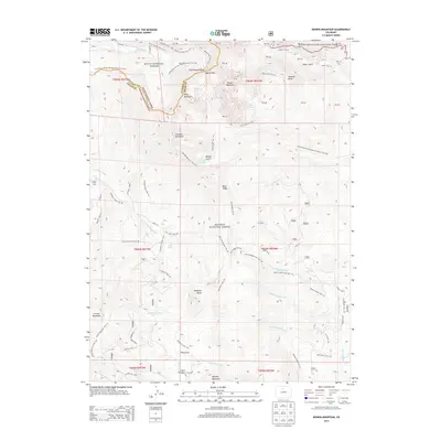 2013 Map of Bowen Mountain, 2013 Print